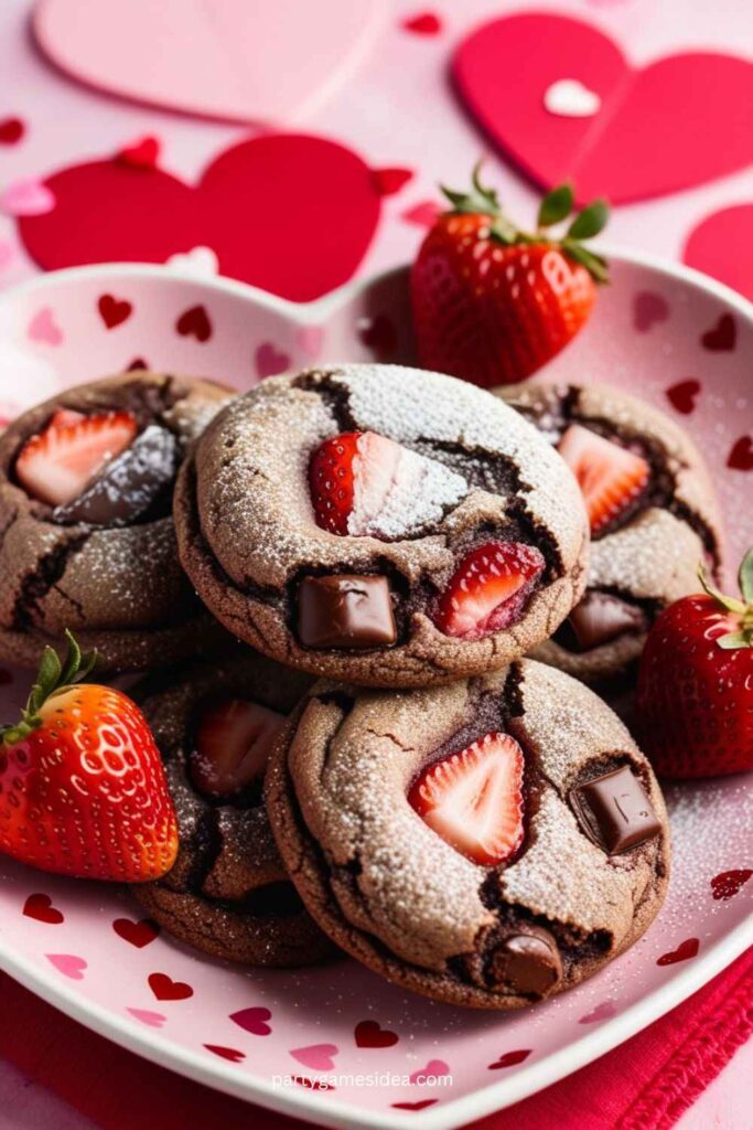 Chocolate Strawberry Cookies