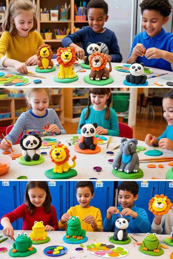 Clay Animal Magnets