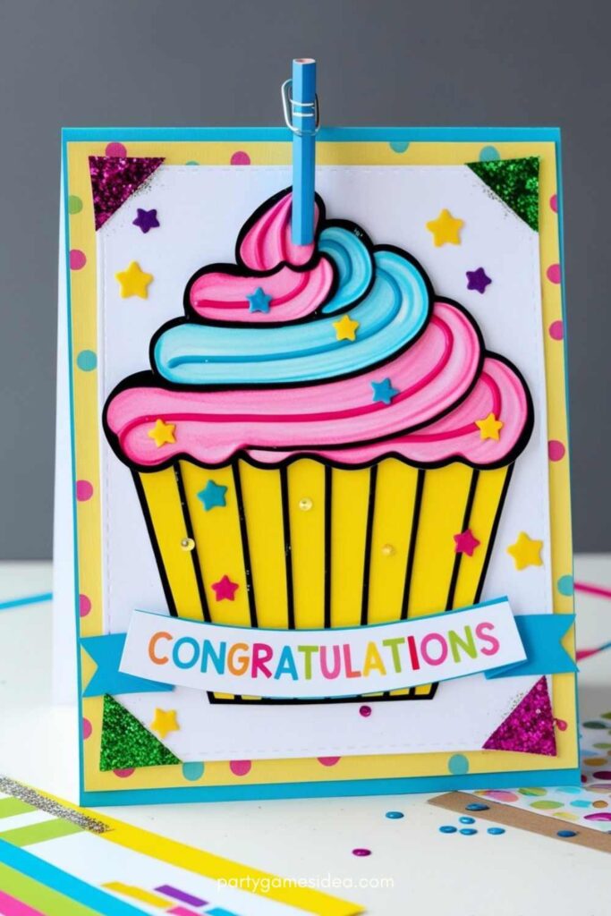 Cupcake Congratulations Card