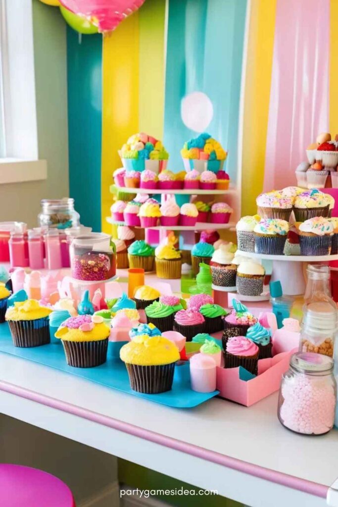 Cupcake Decorating Station