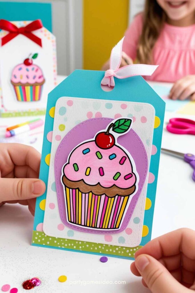 Cupcake Gift Tag Card