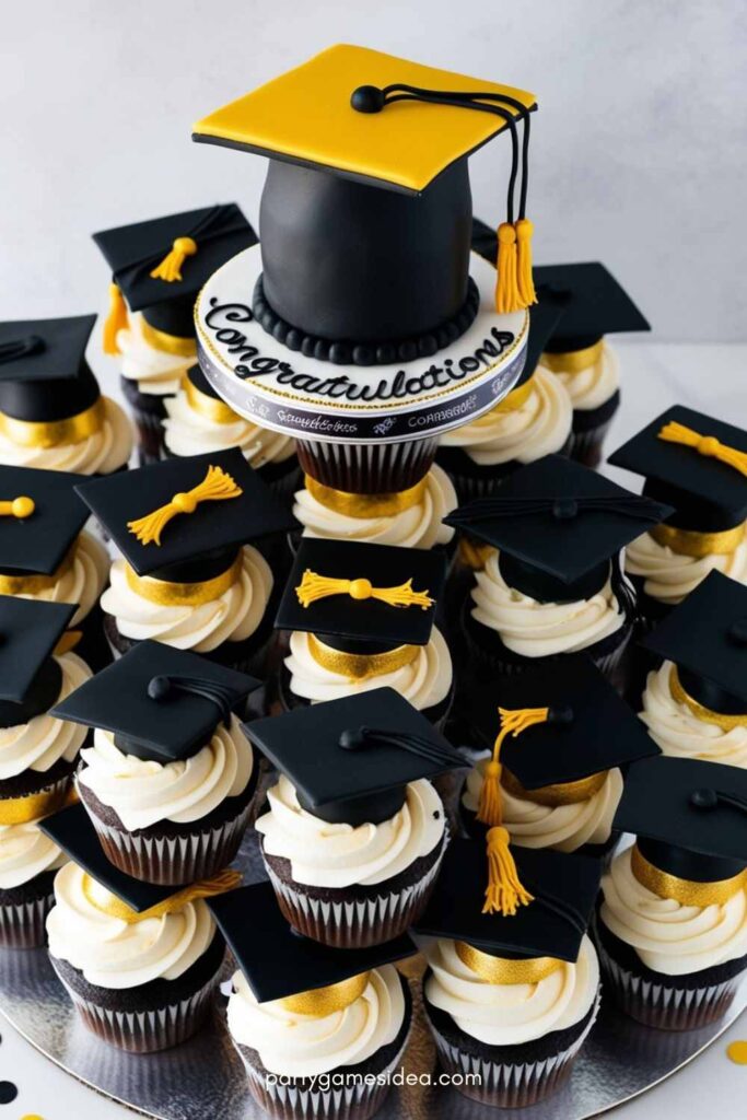 Cupcake Graduation Cake