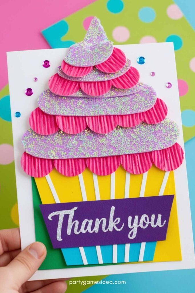 Cupcake Thank You Card