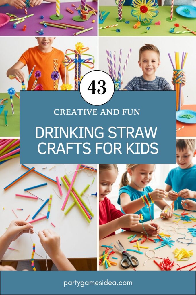 Drinking Straw Crafts For Kids