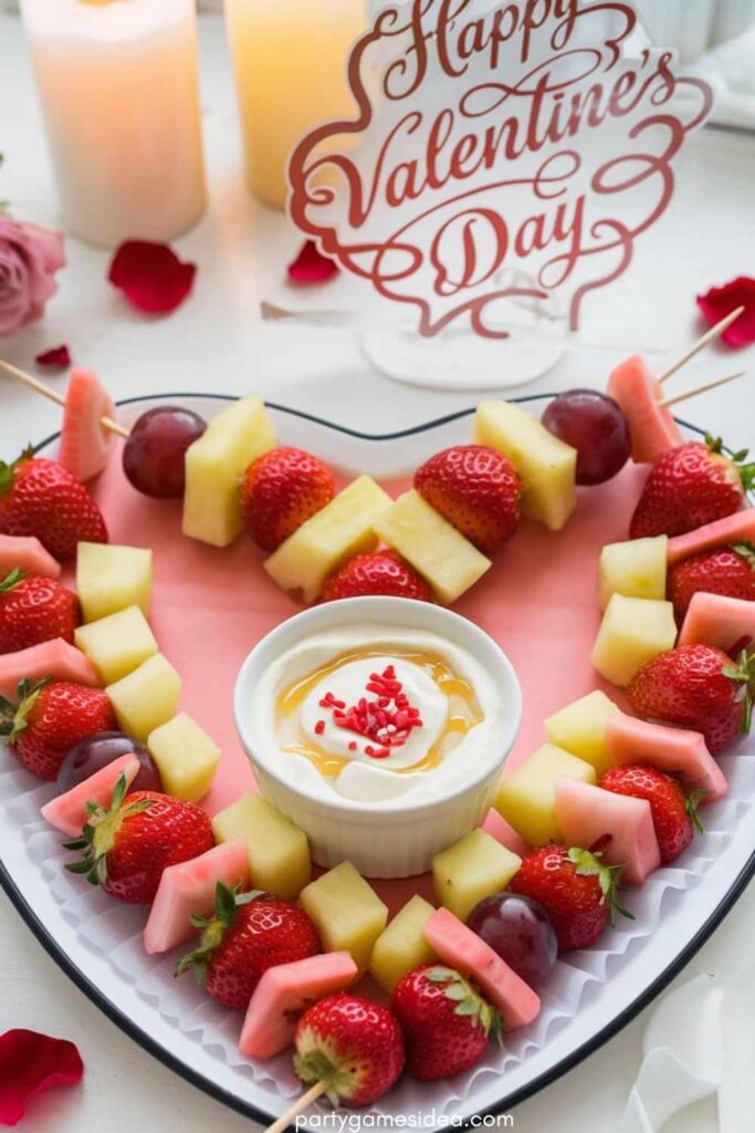 Fruit Skewers with Yogurt Dip