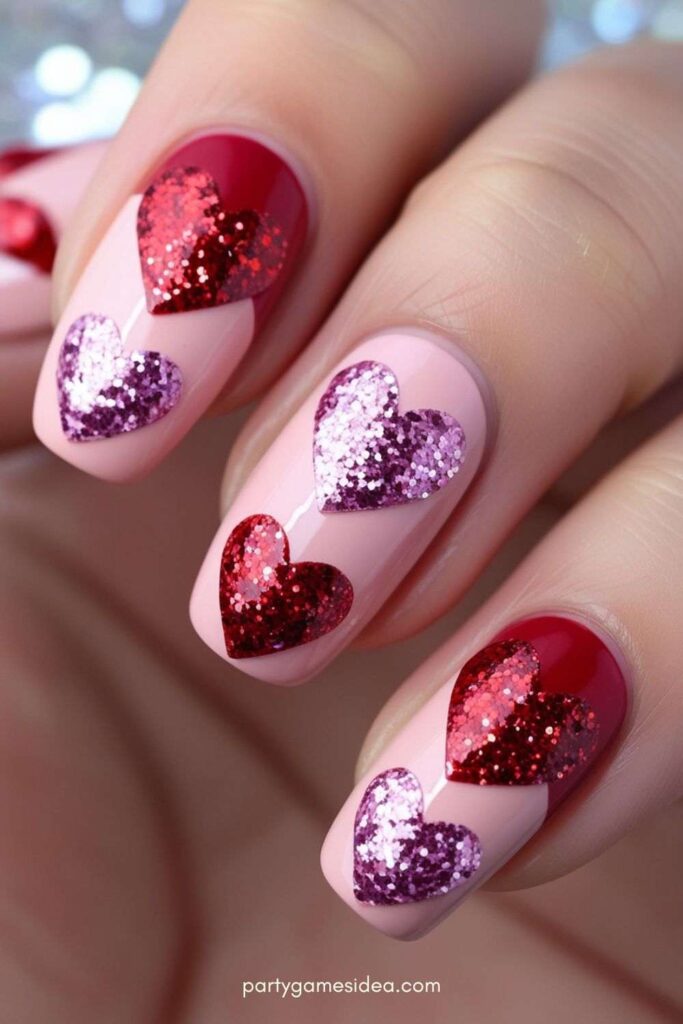 Glitter Hearts