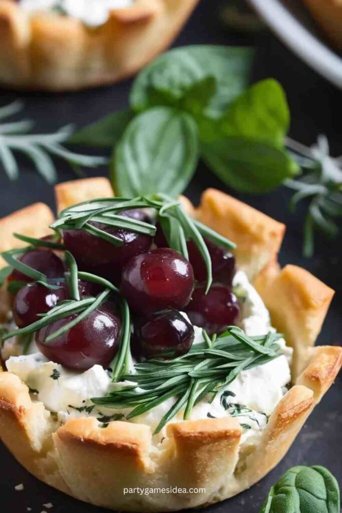 Goat Cheese and Herb Tartlets