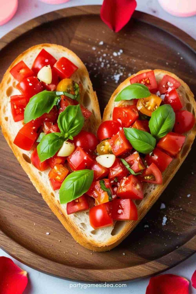 Heart-Shaped Bruschetta