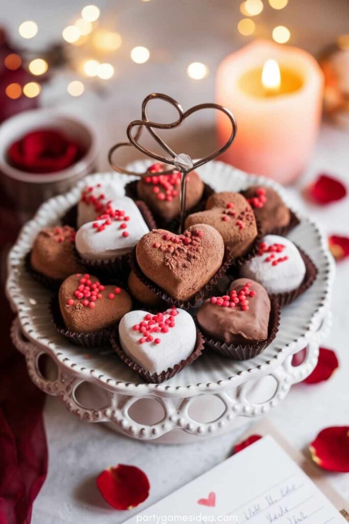 Heart-Shaped Chocolate Truffles