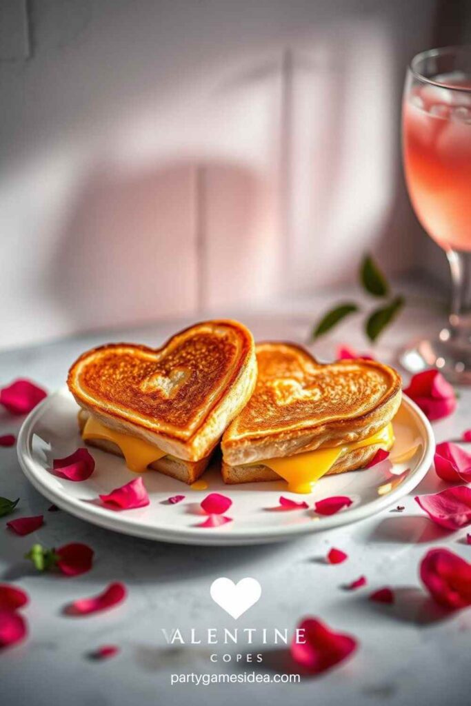 Heart-Shaped Grilled Cheese