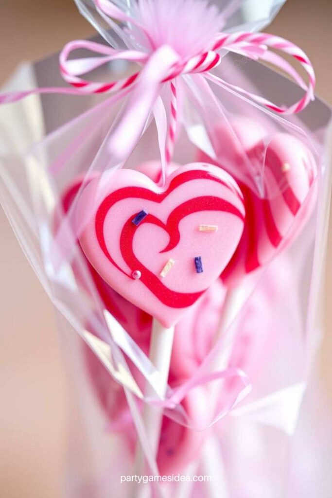 Heart-Shaped Lollipops