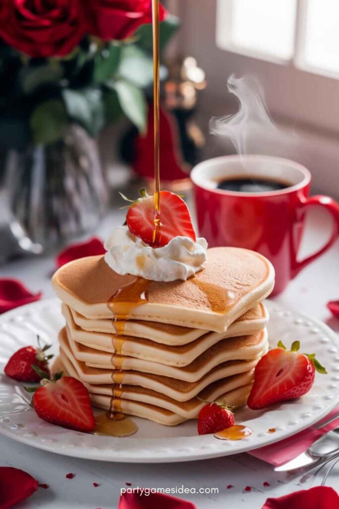 Heart-Shaped Pancakes