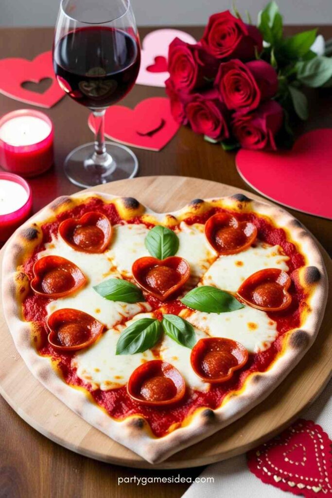 Heart-Shaped Pizza