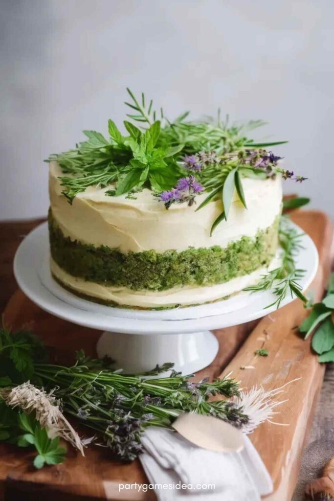 Herb-Infused Cake