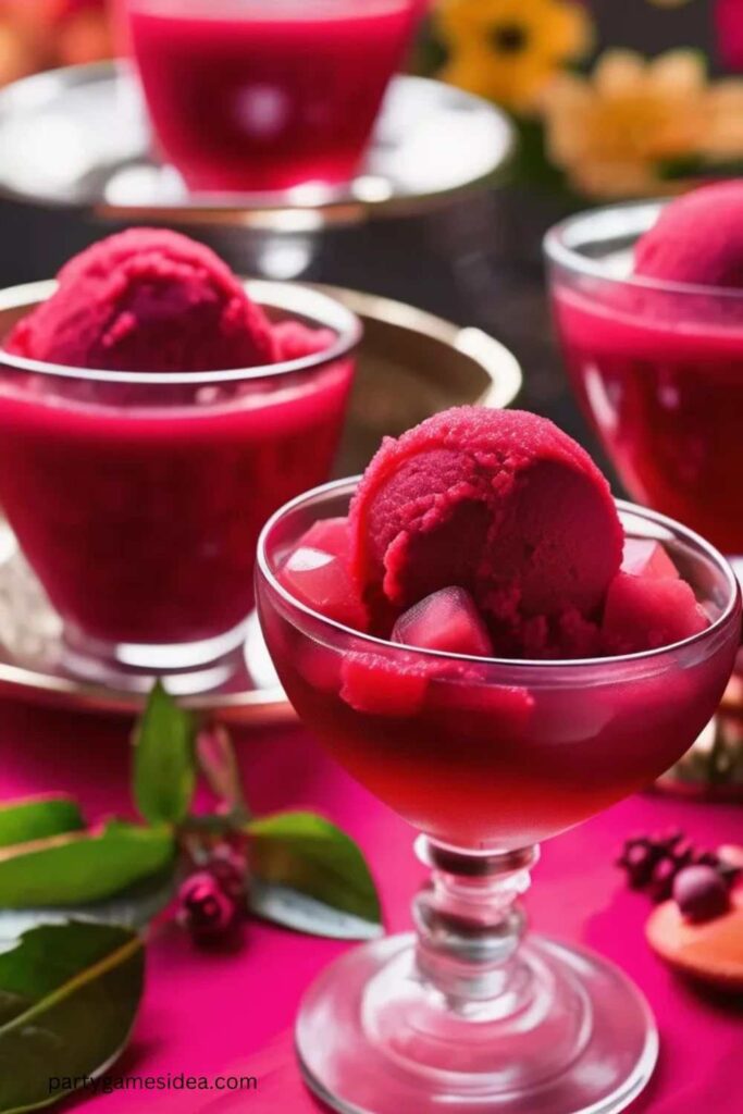 Hibiscus Tea Sorbet