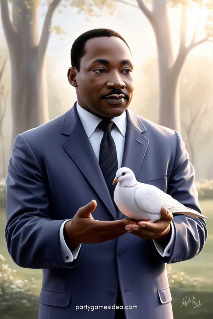 MLK Jr. Holding a Dove