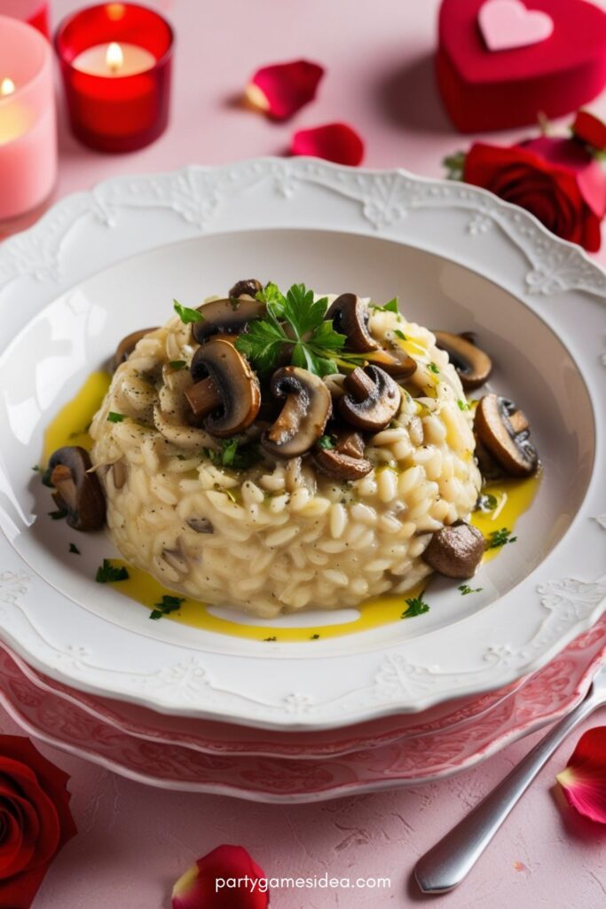 Mushroom Risotto with Truffle Oil