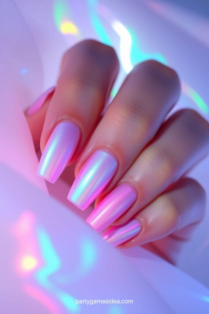 Neon Party Nails