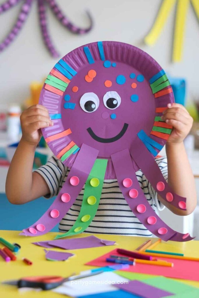 Octopus Paper Plate Craft