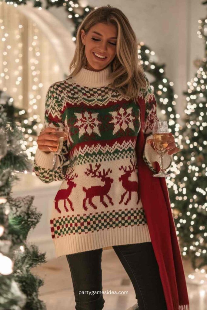 Oversized Holiday Sweater