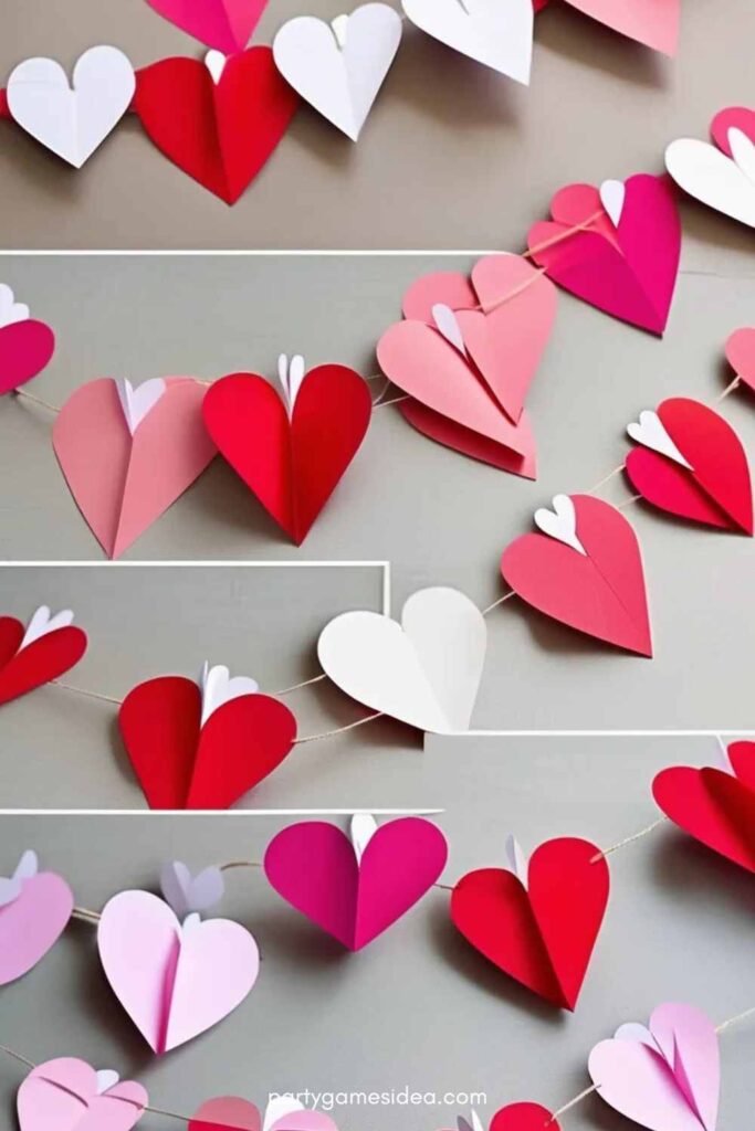 Paper Heart Garland