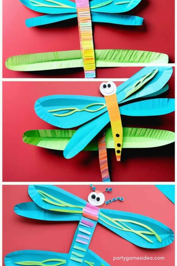 Paper Plate Dragonfly