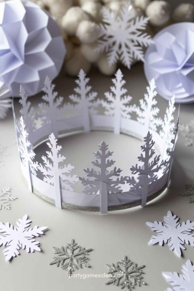 Paper Snowflake Crown