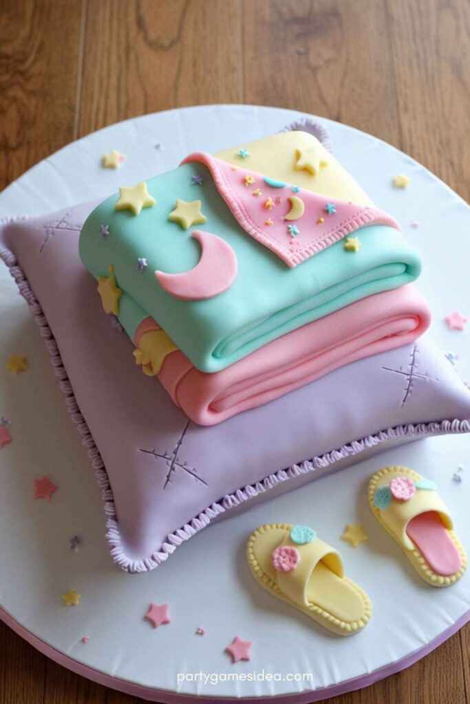 Pillow and Blanket Cake