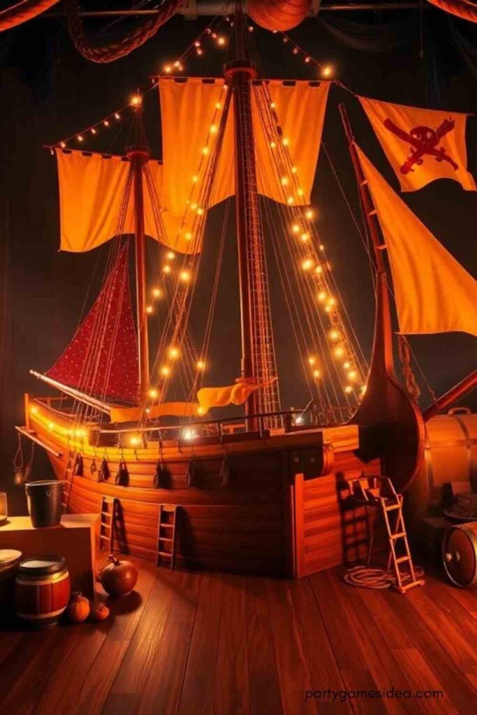 Pirate Ship Backdrop