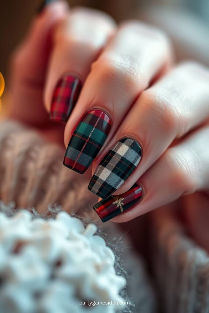 Plaid Nail Art