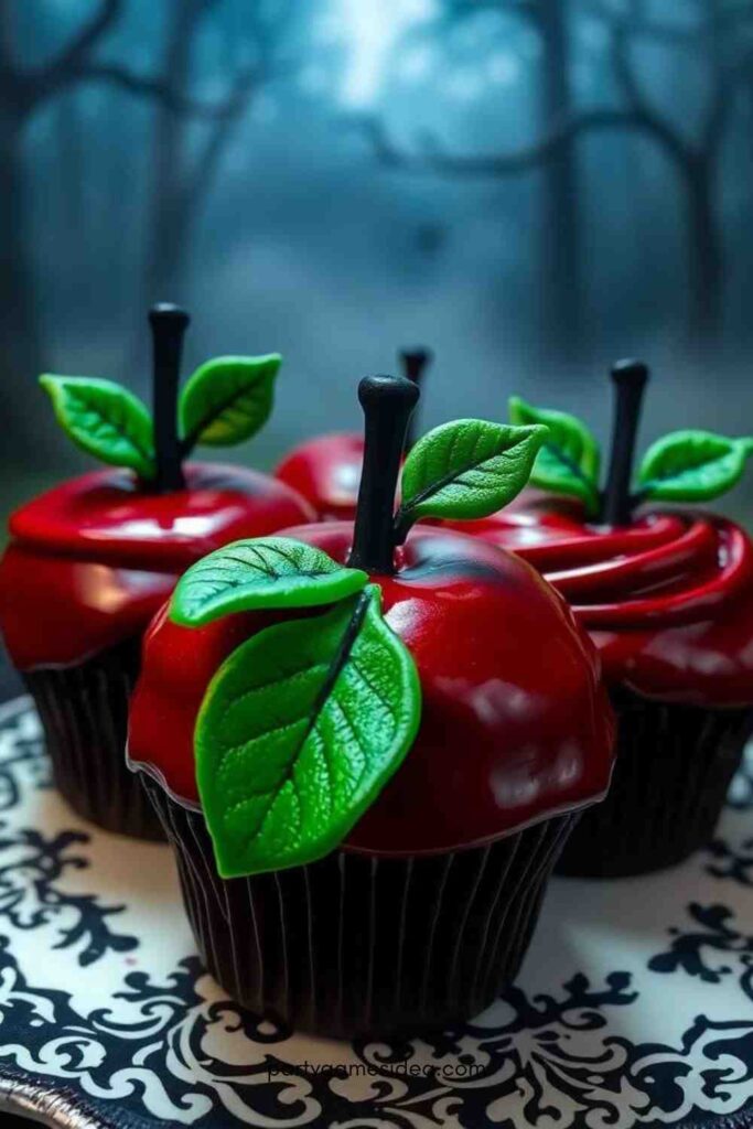 Poison Apple Cupcakes