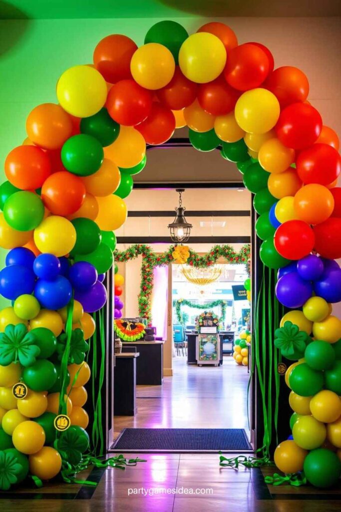 Rainbow Balloon Arch