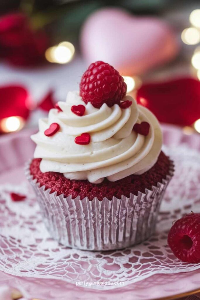 Raspberry and White Chocolate Cupcakes