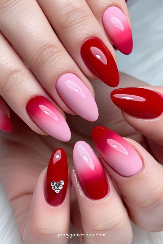 Red and Pink Ombre