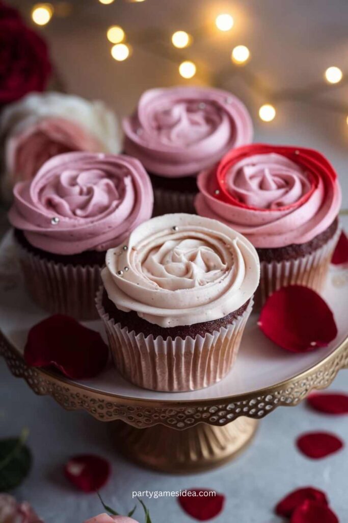 Rose Swirl Cupcakes