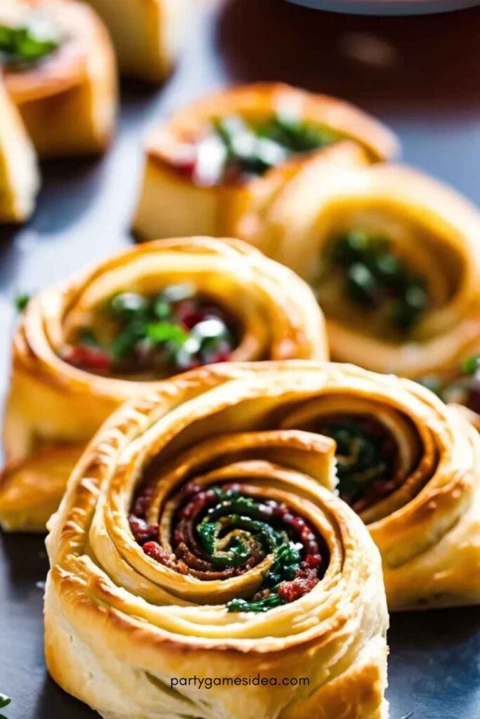 Savory Puff Pastry Pinwheels