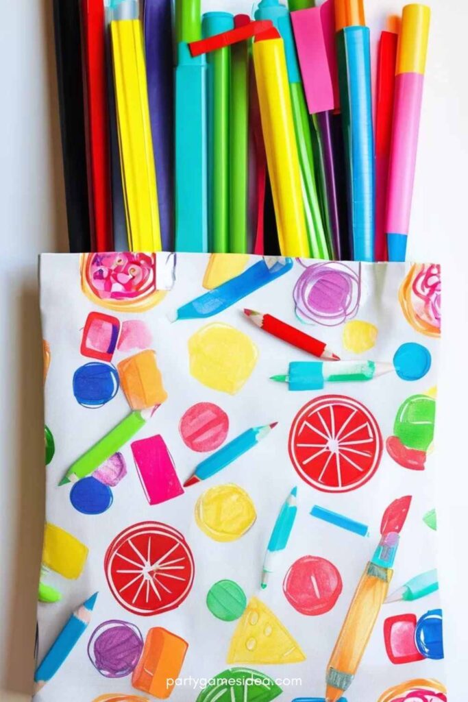 School Supplies Tote Bag