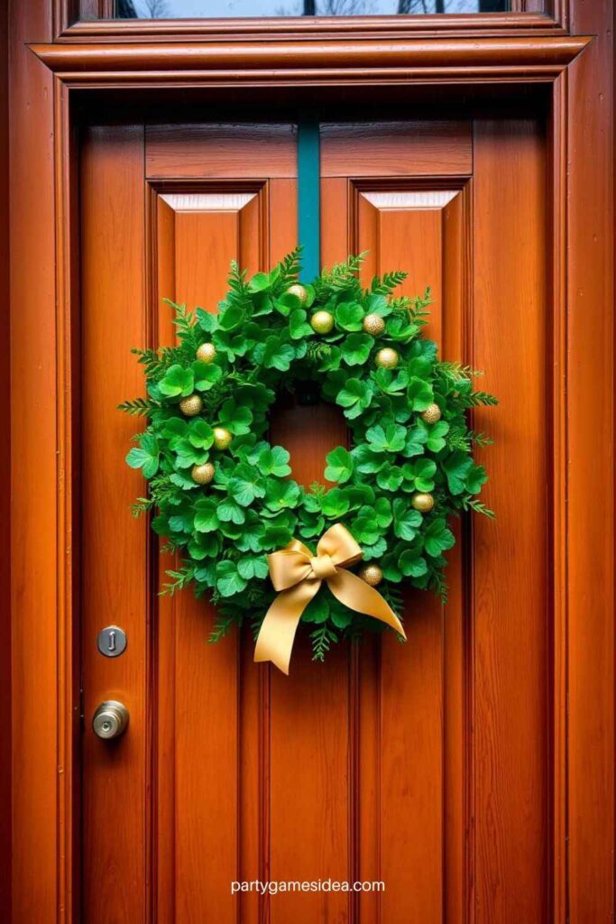 Shamrock Door Wreath