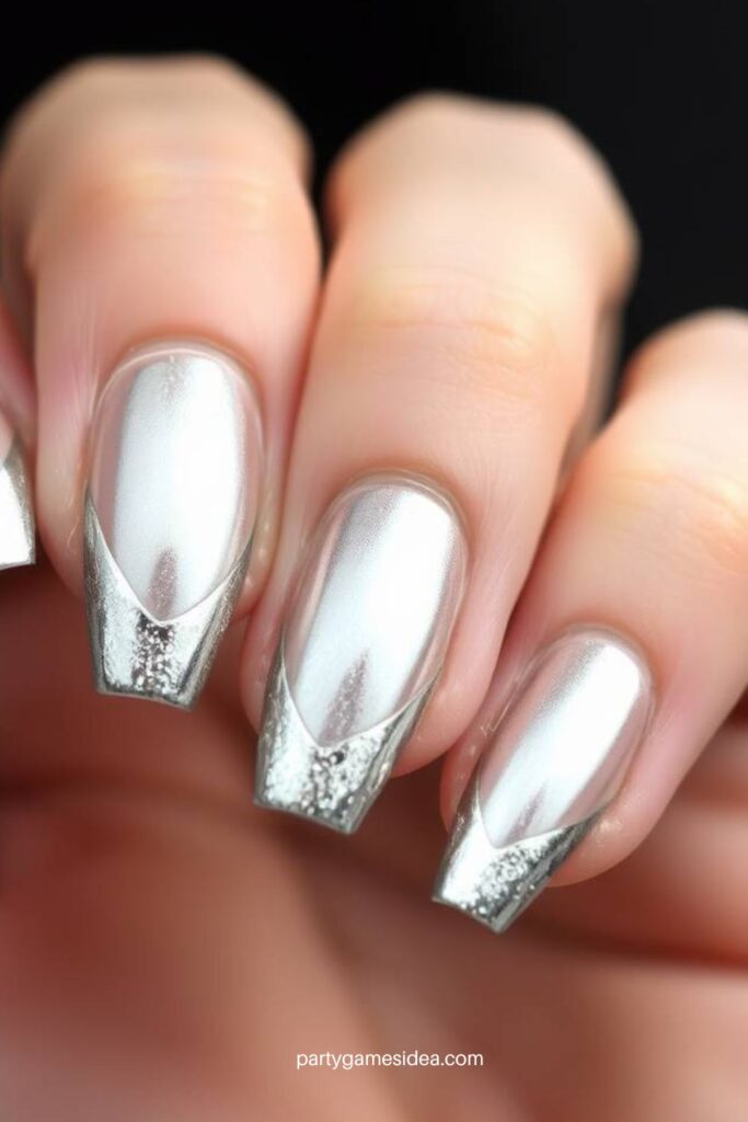 Silver French Tips