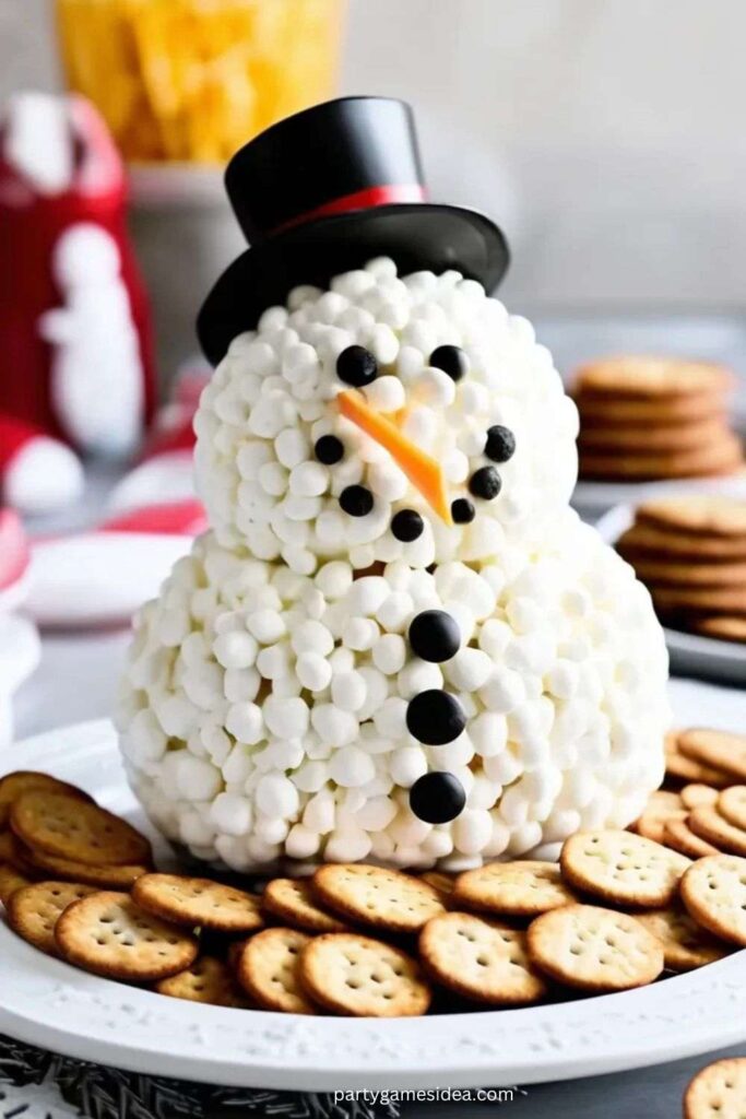 Snowman Cheese Ball