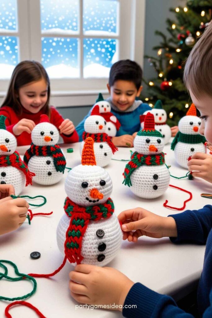 Snowman Crocheted Ornaments