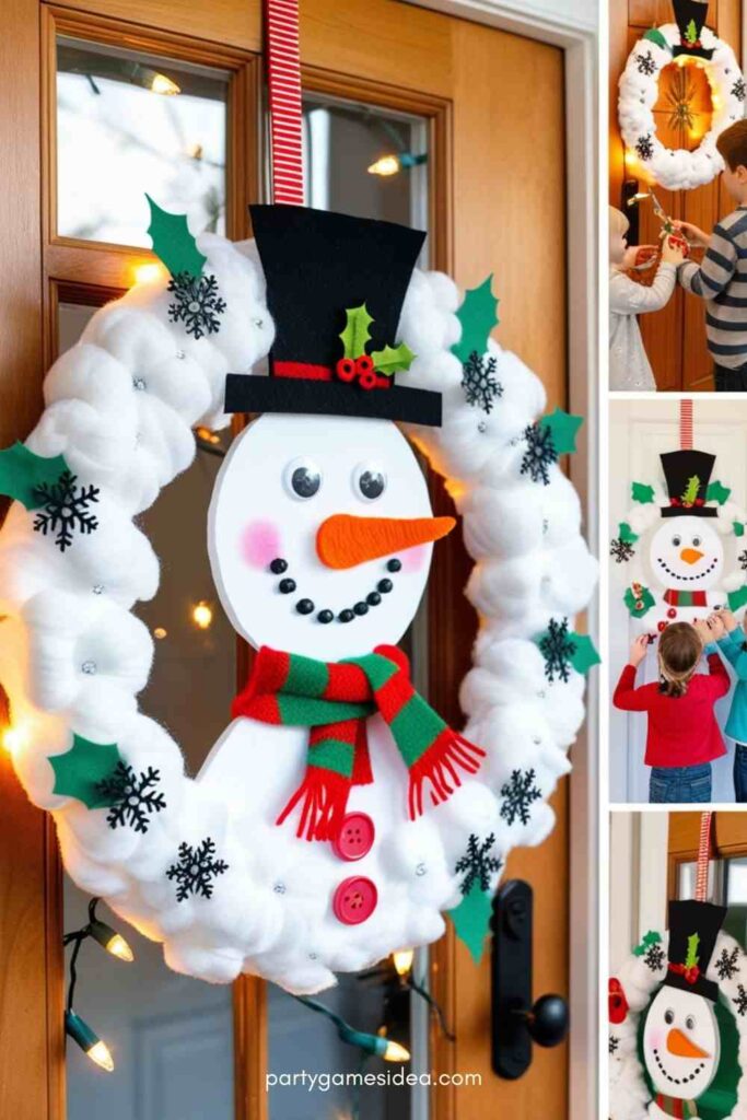 Snowman Wreath