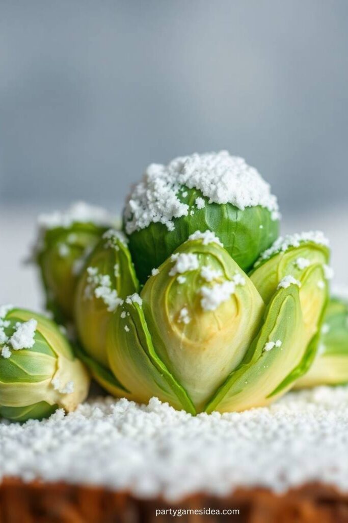 Snowy Brussels Sprouts