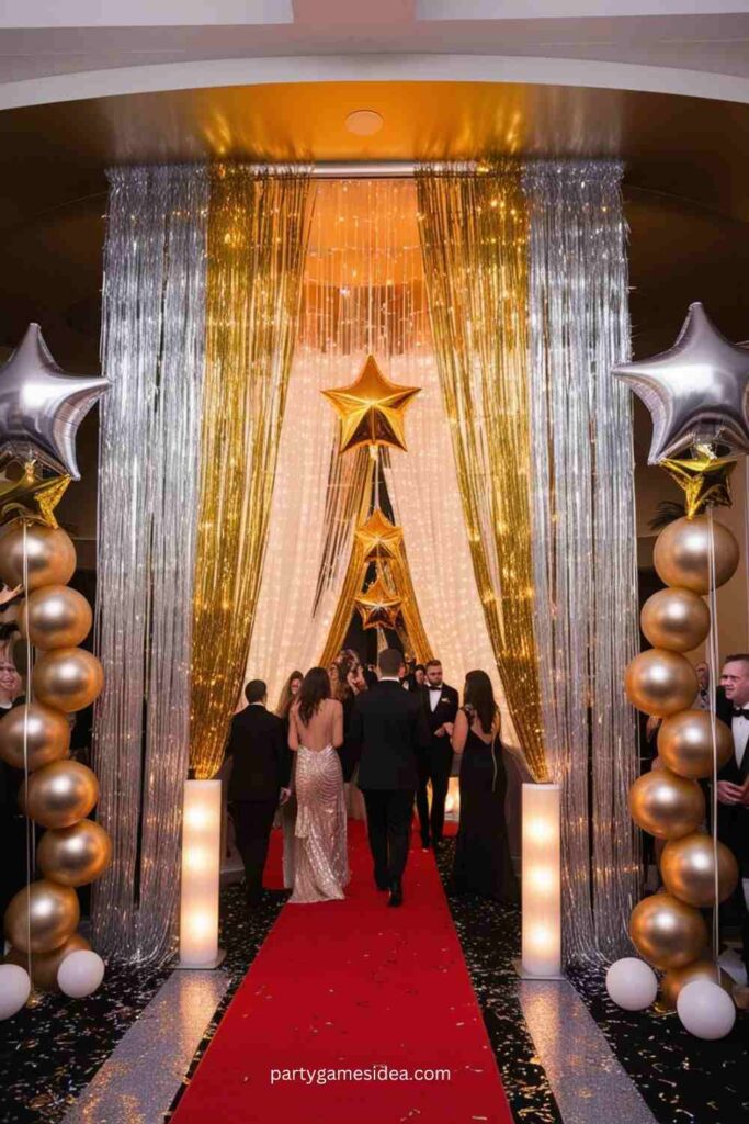 Sparkling Curtain Entrance