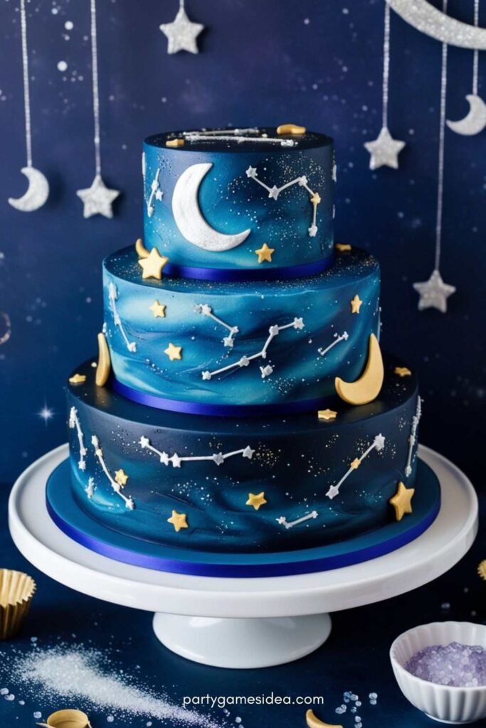 Starry Night Cake