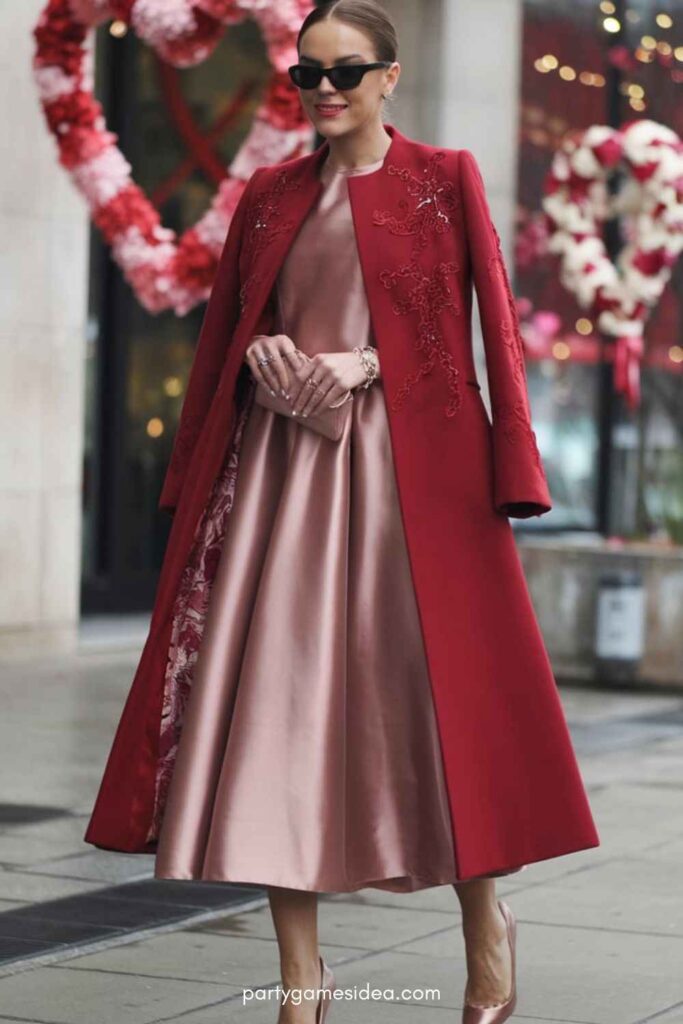 Statement Coat and Dress Combo