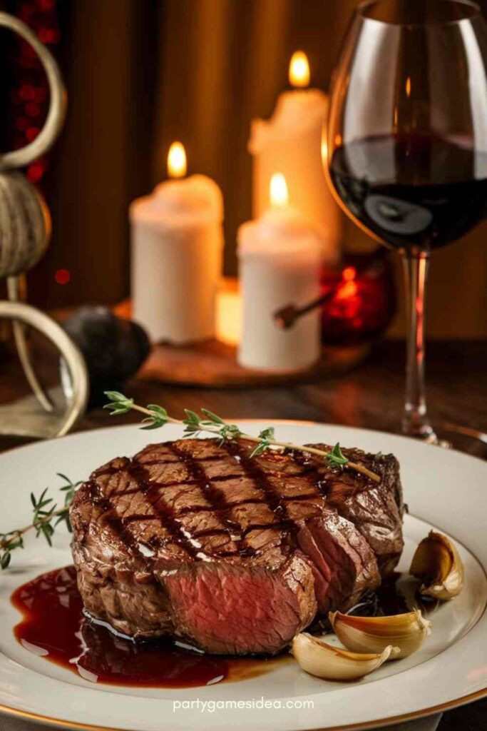 Steak with Red Wine Reduction