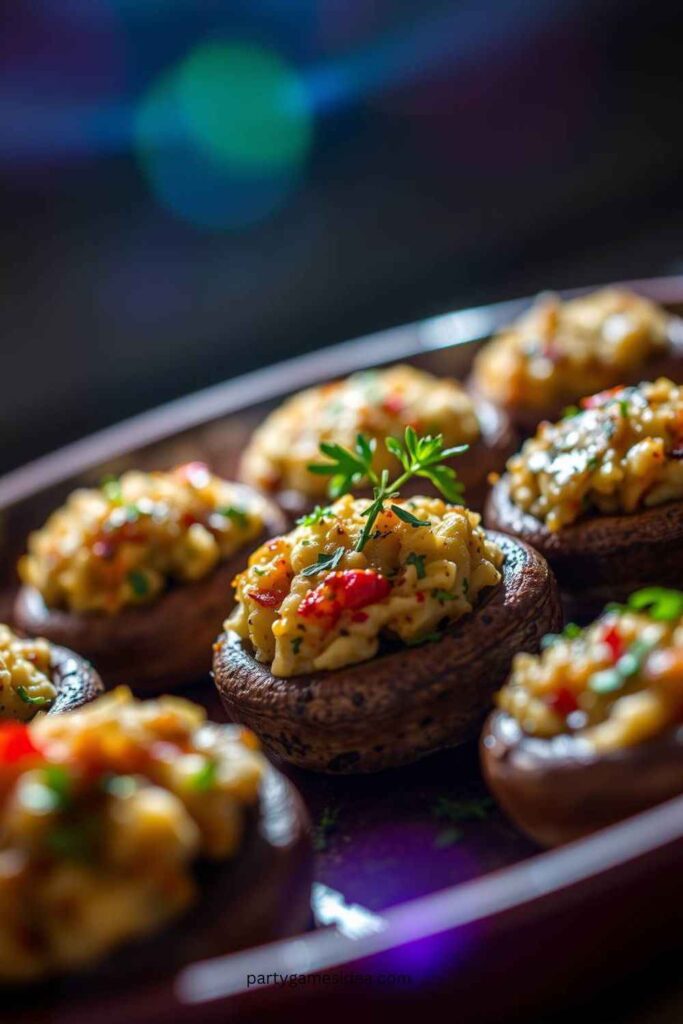 Stuffed Mushrooms with Garlic and Herbs