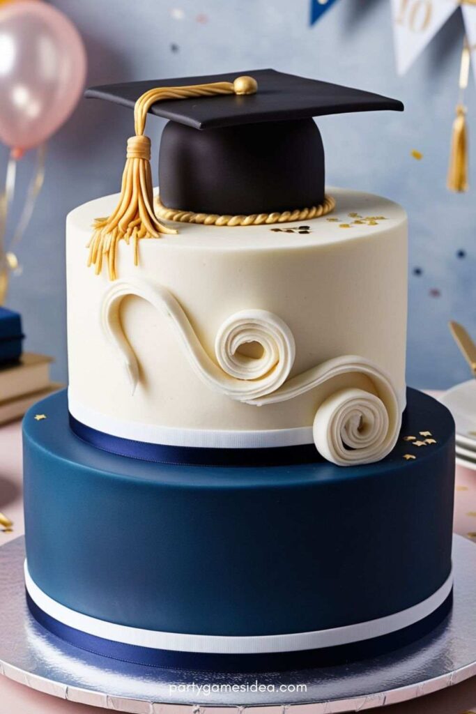 Tassel and Scroll Cake