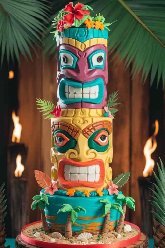 Tiki Totem Cake